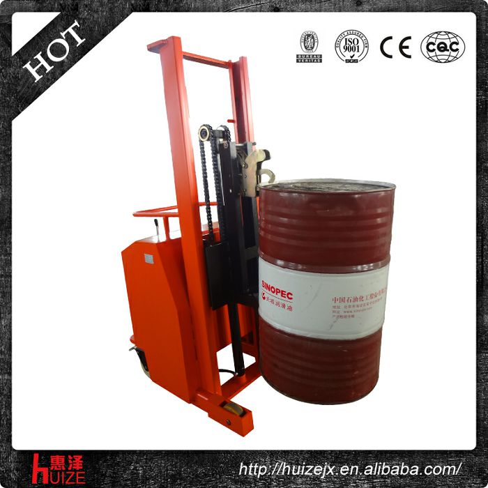 半電動配重油桶車（無底腿，只堆垛，不翻轉）3