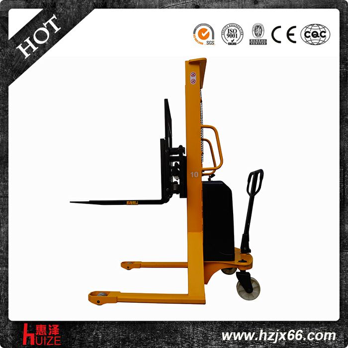 貨叉側移式半電動堆高車