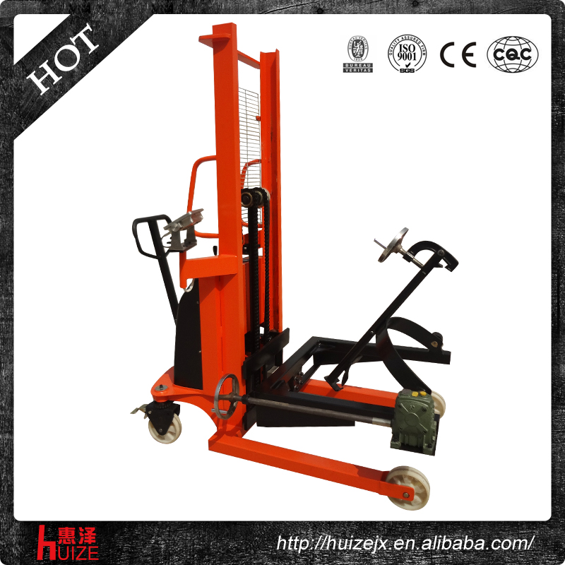 半電動稱重油桶車(夾鐵桶,手搖翻轉倒料) 半電動稱重油桶車(夾鐵桶,手搖翻轉倒料)