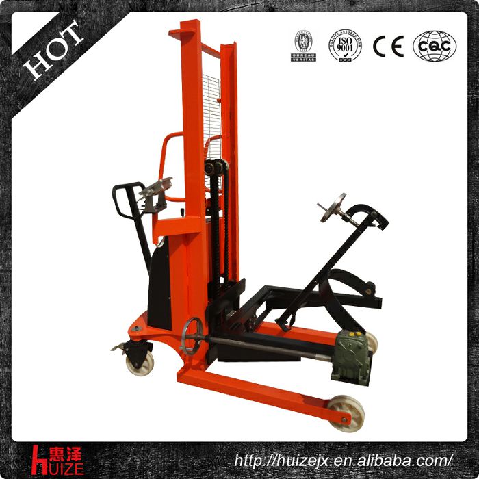 半電動稱重油桶車(夾鐵桶,手搖翻轉) 半電動稱重油桶車(夾鐵桶,手搖翻轉)